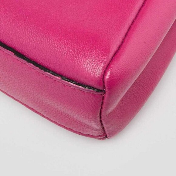 Fendi Fuchsia Nappa Leather Micro Peekaboo Bag 8M0355 - Picture 4 of 11